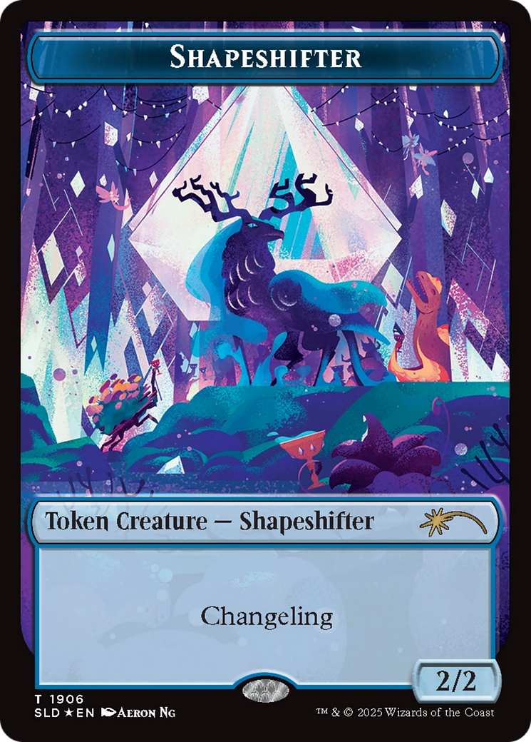 Image of Shapeshifter Token (1906) (Double Rainbow Foil) [Secret Lair Drop Series]
