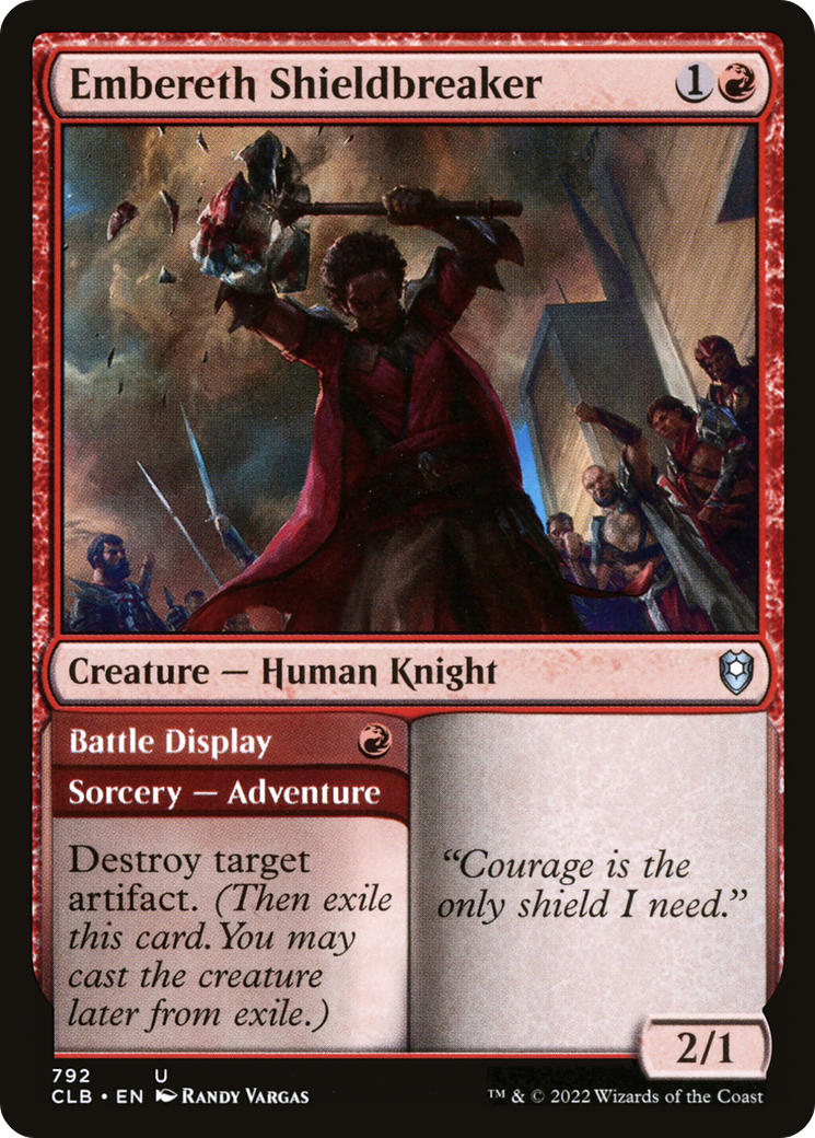 Image of Embereth Shieldbreaker // Battle Display [Commander Legends: Battle for Baldur's Gate]
