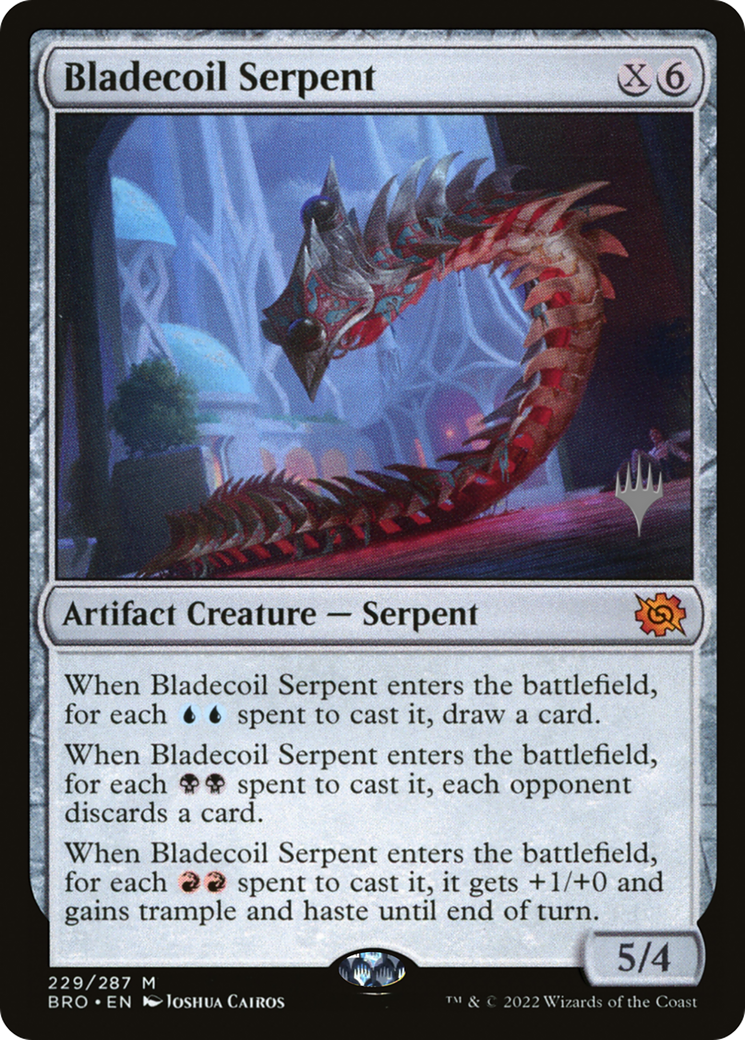 Image of Bladecoil Serpent (Promo Pack) [The Brothers' War Promos]
