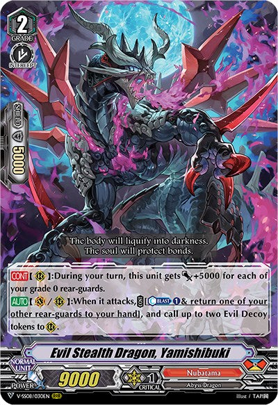 Image of Evil Stealth Dragon, Yamishibuki (V-SS08/030EN) [Clan Selection Plus Vol.2]