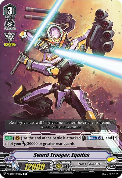 Image of Sword Trooper, Equites (V-BT07/038EN) [Infinideity Cradle]