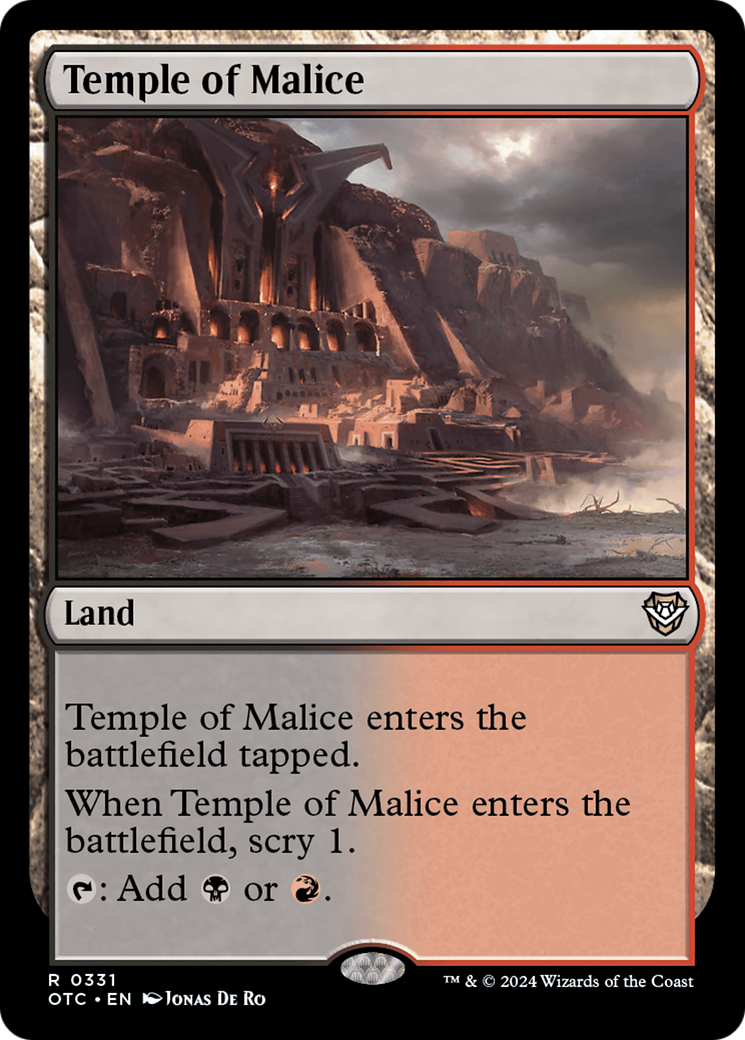 Image of Temple of Malice [Outlaws of Thunder Junction Commander]