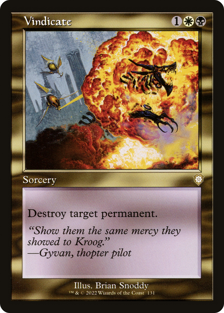 Image of Vindicate (Retro) [The Brothers' War Commander]