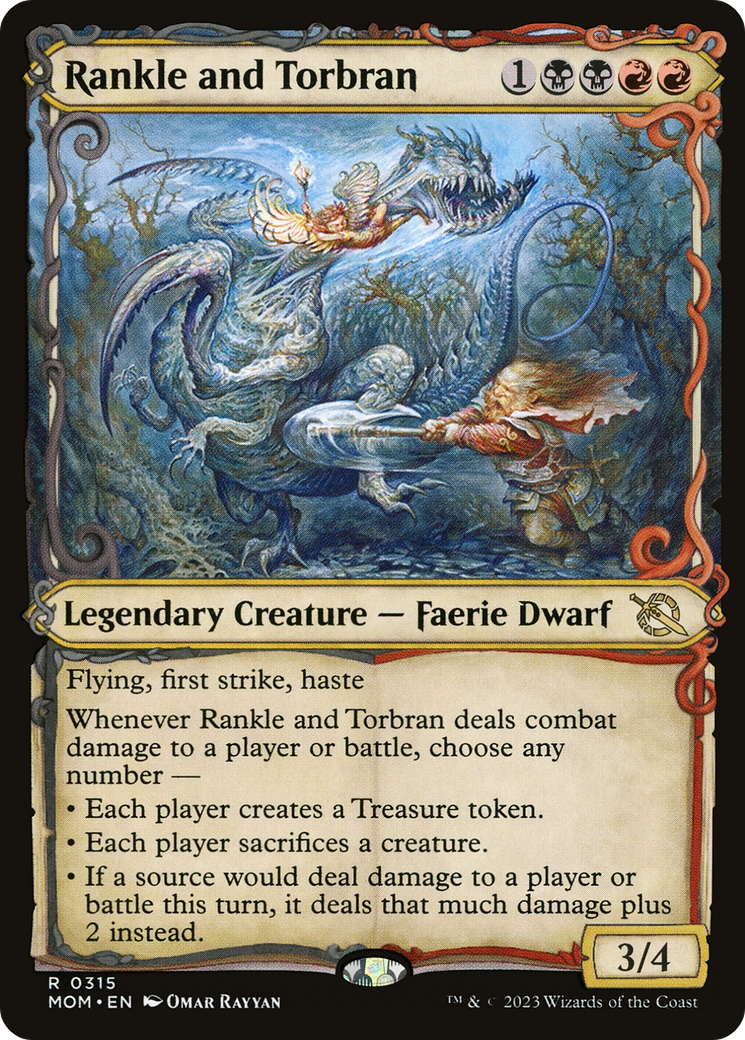 Image of Rankle and Torbran (Showcase Planar Booster Fun) [March of the Machine]