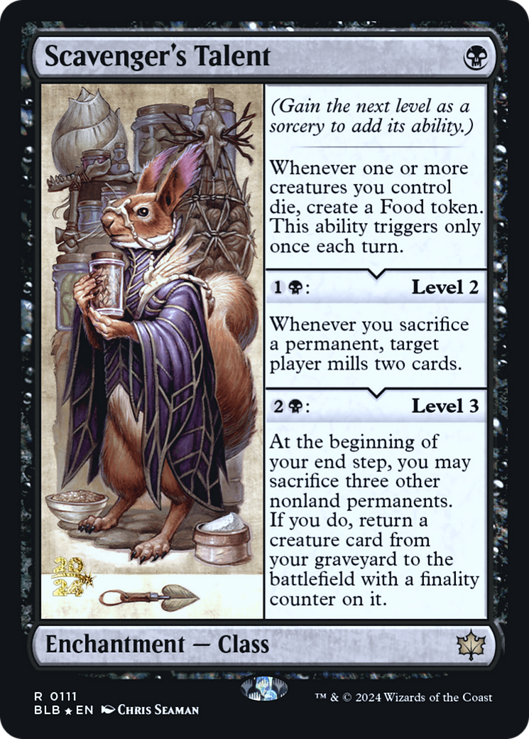 Image of Scavenger's Talent [Bloomburrow Prerelease Promos]