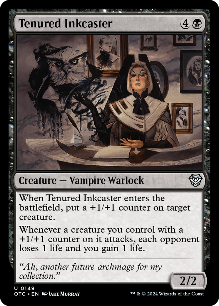 Image of Tenured Inkcaster [Outlaws of Thunder Junction Commander]
