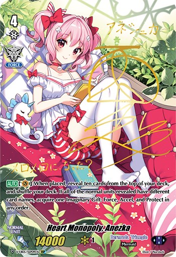 Image of Heart Monopoly, Anezka (Gold Signature) (V-EB05/SSP09EN) [Primary Melody]