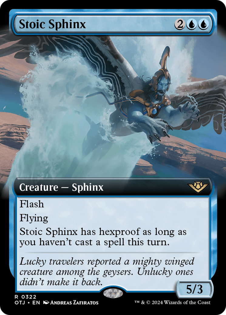 Image of Stoic Sphinx (Extended Art) [Outlaws of Thunder Junction]