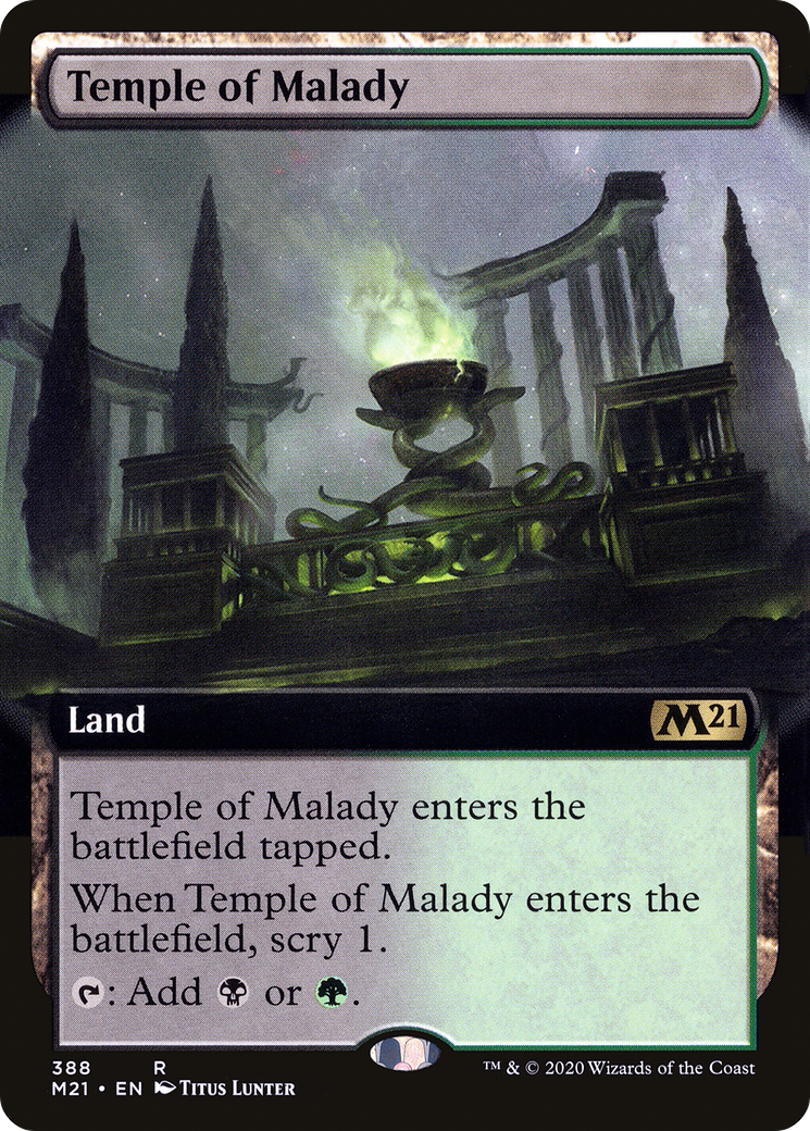 Image of Temple of Malady (Extended Art) [Core Set 2021]