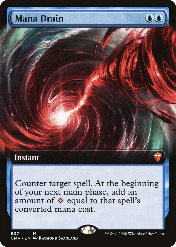 Image of Mana Drain (Extended Art) [Commander Legends]
