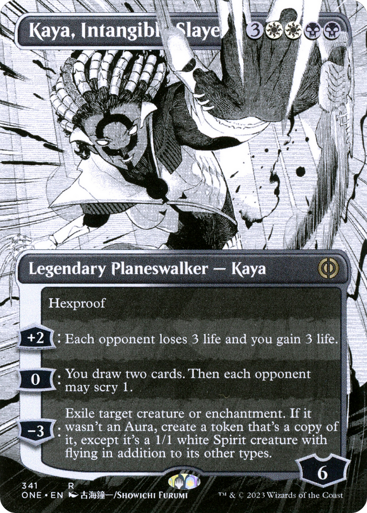 Image of Kaya, Intangible Slayer (Borderless Manga) [Phyrexia: All Will Be One]