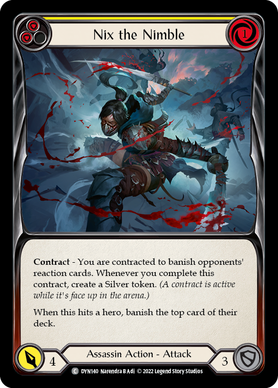 Image of Nix the Nimble (Yellow) [DYN140] (Dynasty)  Rainbow Foil