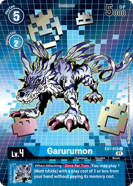 Image of Garurumon [EX1-015] (Alternate Art) [Classic Collection]