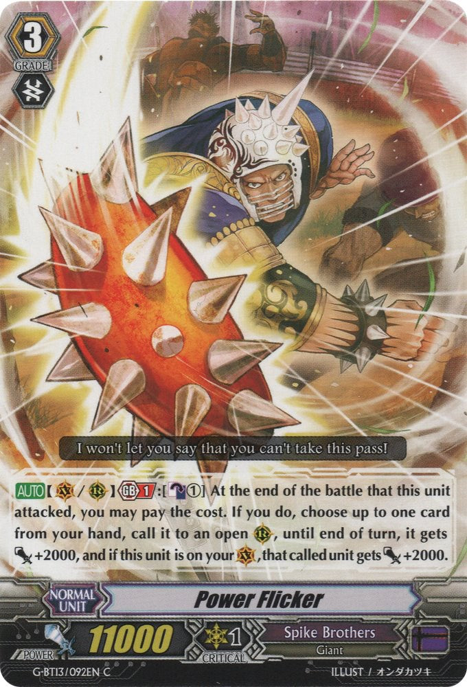 Image of Power Flicker (G-BT13/092EN) [Ultimate Stride]