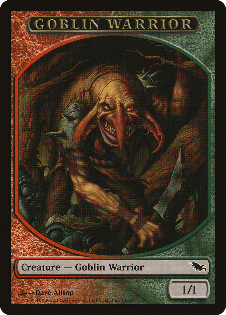 Image of Goblin Warrior Token [Shadowmoor Tokens]
