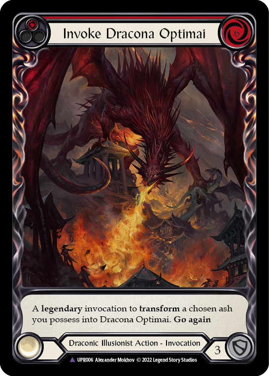 Image of Invoke Dracona Optimai // Dracona Optimai (Marvel) [UPR006] (Uprising)  Cold Foil