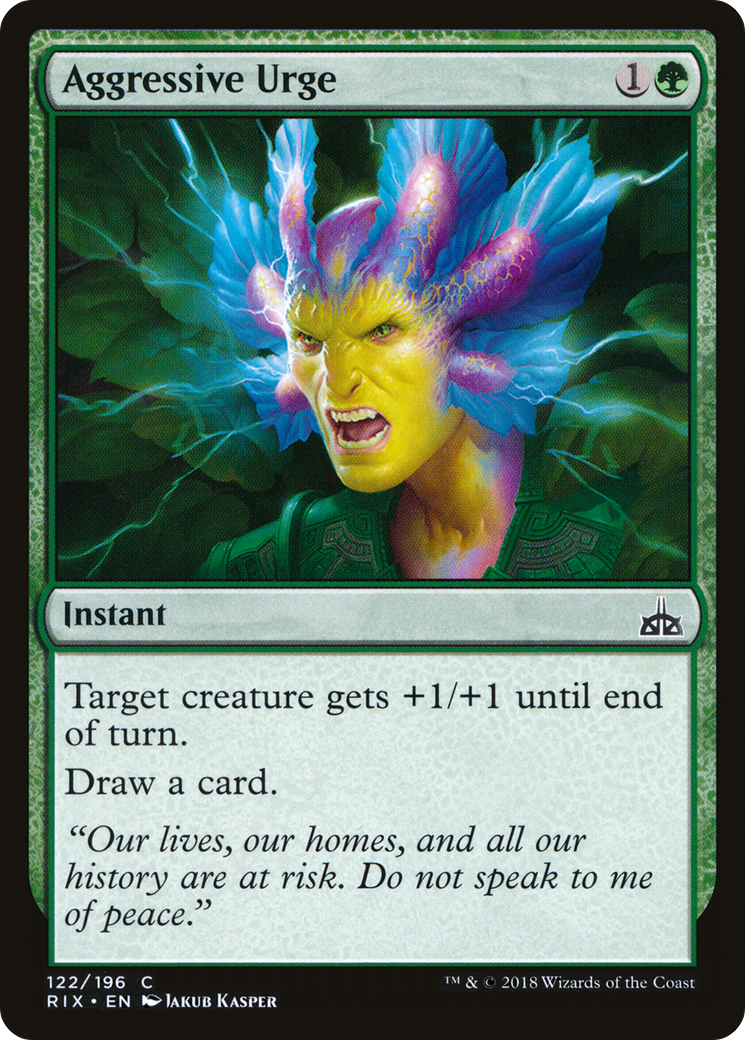 Image of Aggressive Urge [Rivals of Ixalan]
