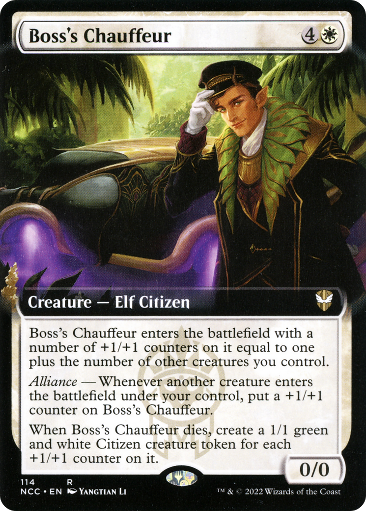 Image of Boss's Chauffeur (Extended Art) [Streets of New Capenna Commander]
