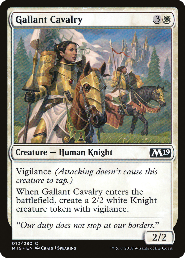Image of Gallant Cavalry [Core Set 2019]