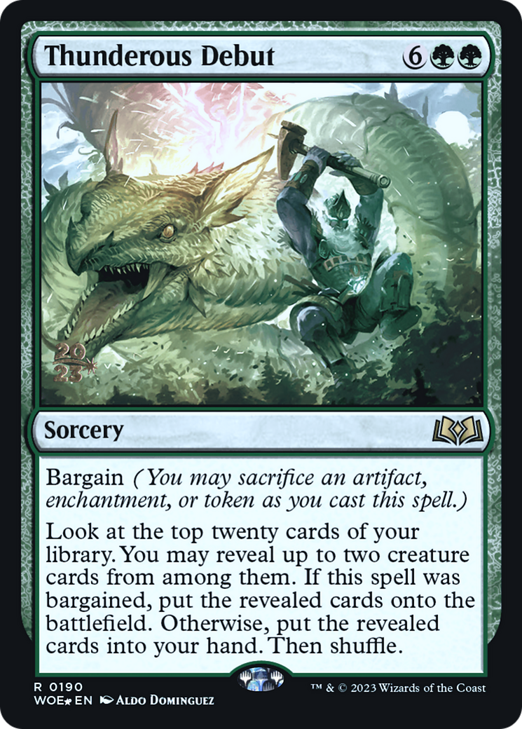 Image of Thunderous Debut [Wilds of Eldraine Prerelease Promos]