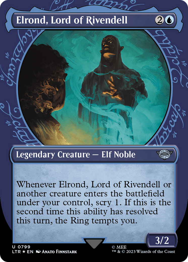 Image of Elrond, Lord of Rivendell (Showcase) (Surge Foil) [The Lord of the Rings: Tales of Middle-Earth]