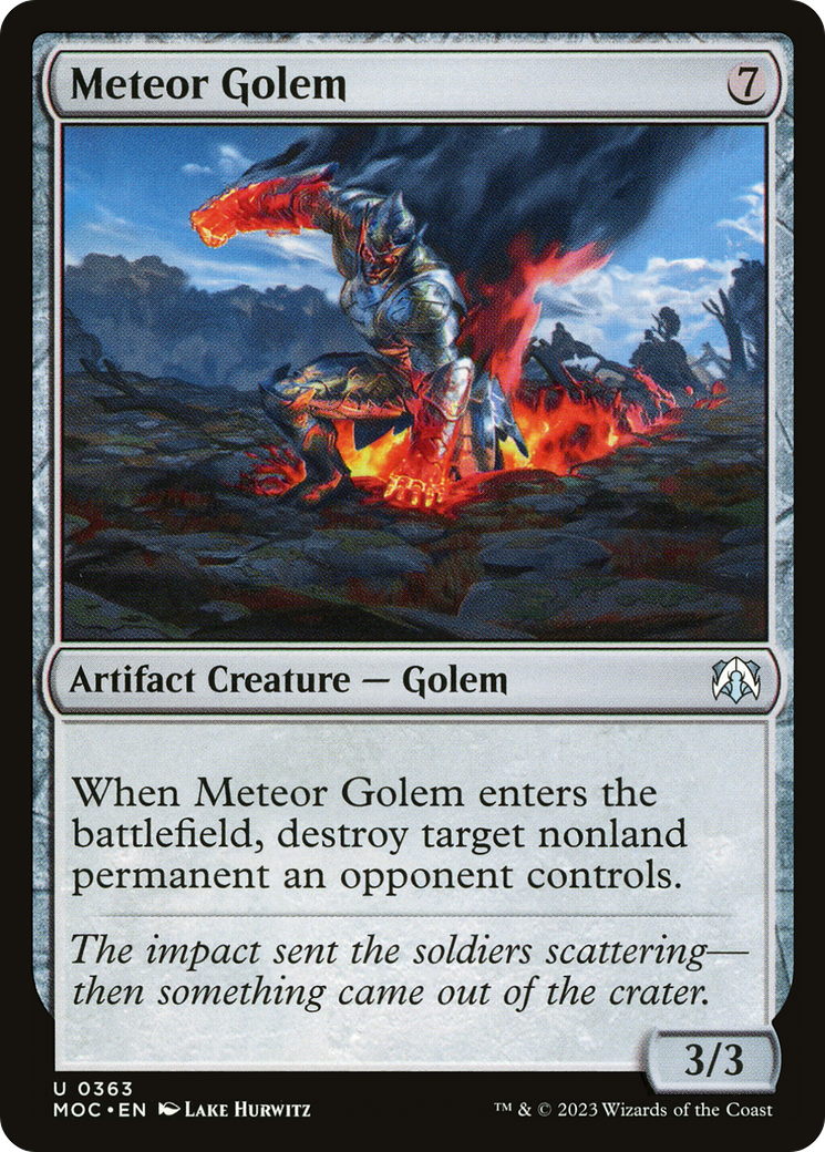 Image of Meteor Golem [March of the Machine Commander]