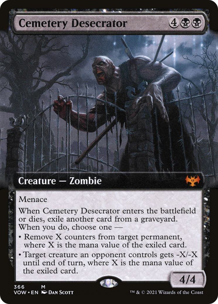 Image of Cemetery Desecrator (Extended Art) [Innistrad: Crimson Vow]