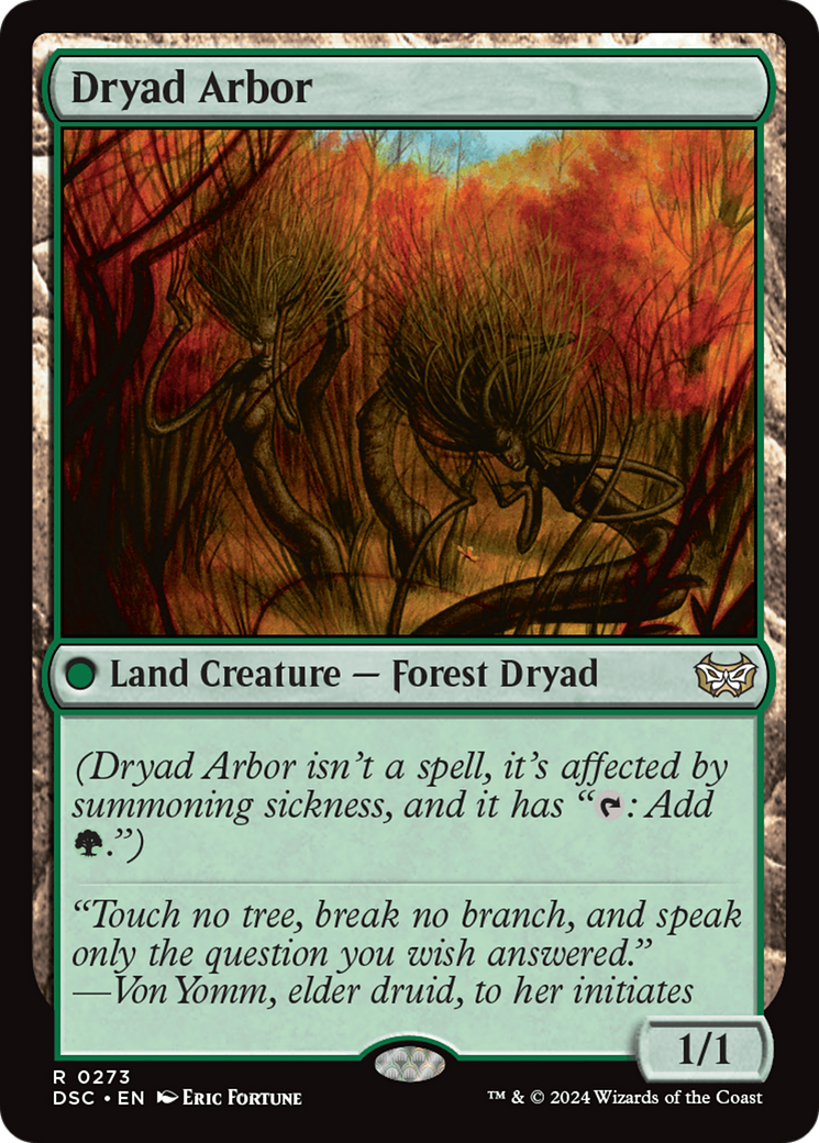 Image of Dryad Arbor [Duskmourn: House of Horror Commander]