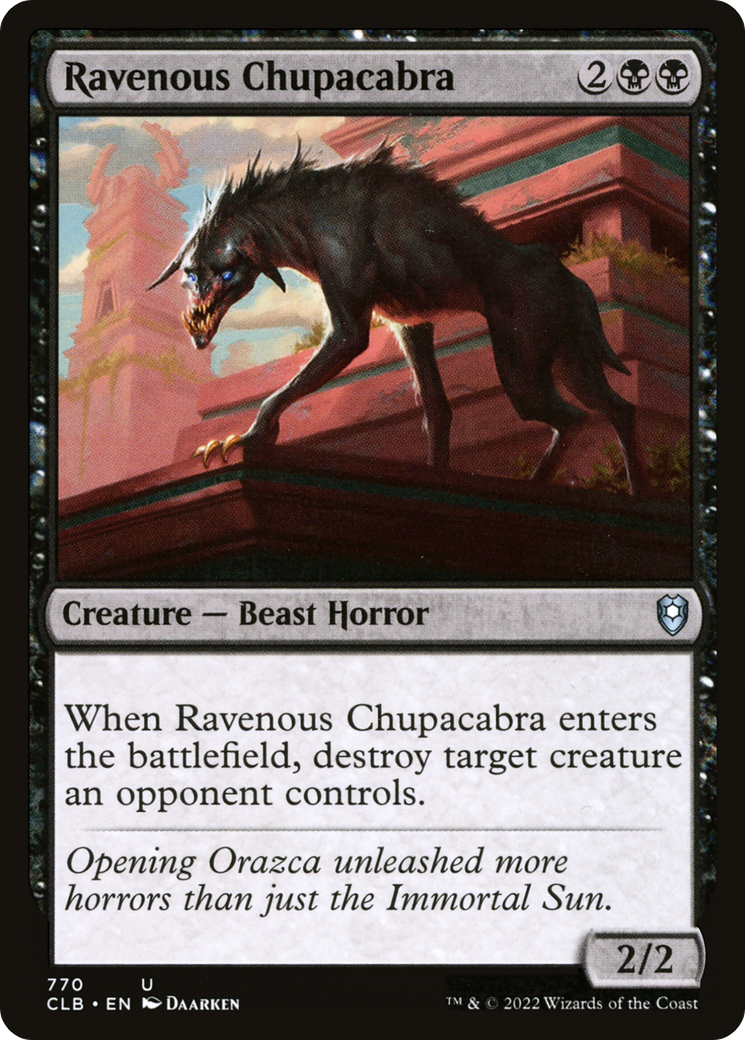 Image of Ravenous Chupacabra [Commander Legends: Battle for Baldur's Gate]