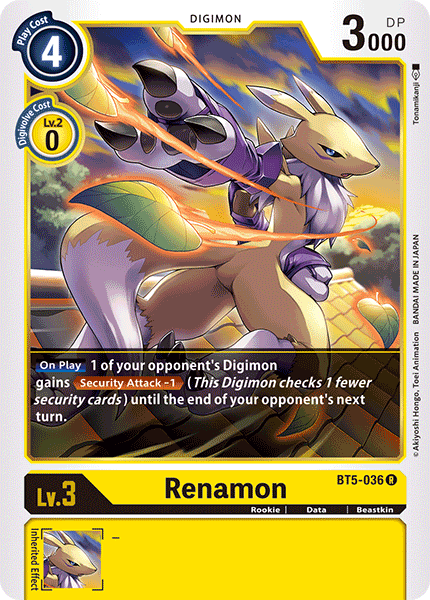 Image of Renamon [BT5-036] [Battle of Omni]