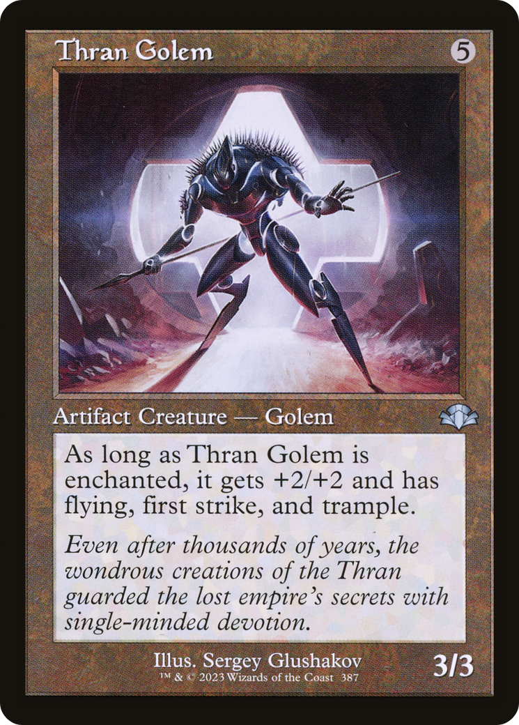 Image of Thran Golem (Retro) [Dominaria Remastered]