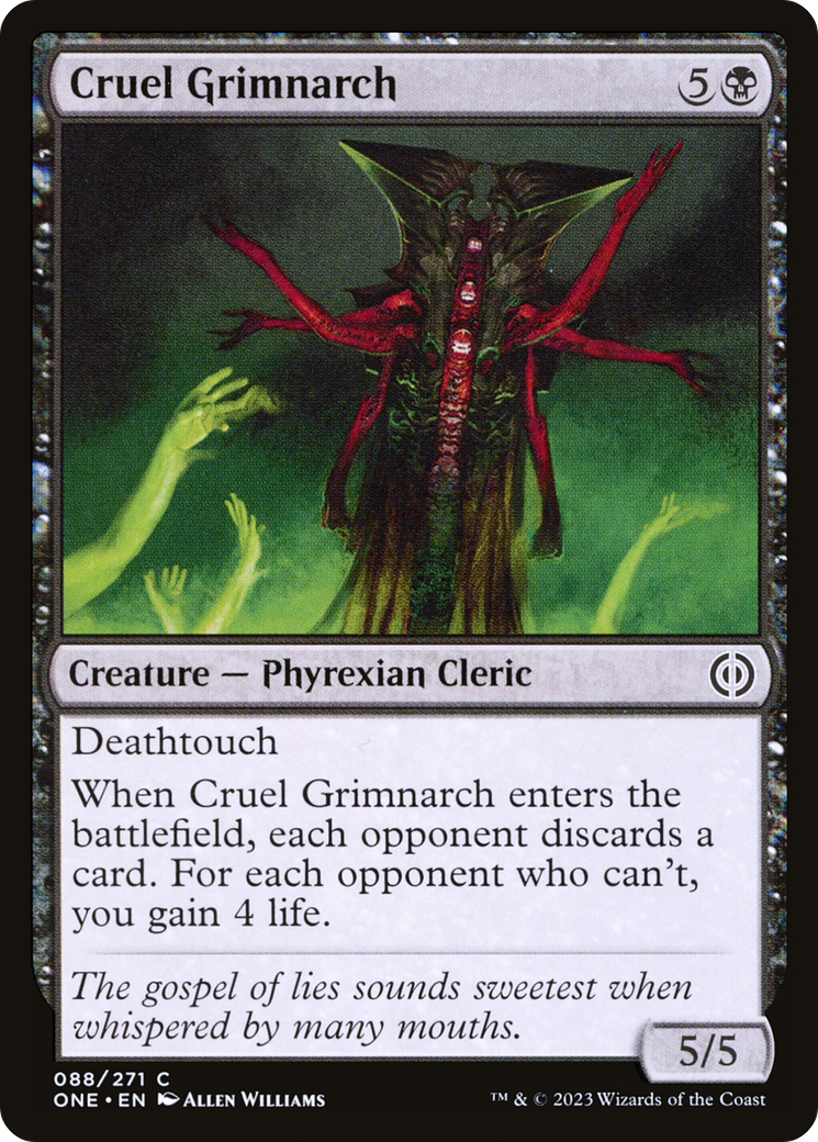 Image of Cruel Grimnarch [Phyrexia: All Will Be One]