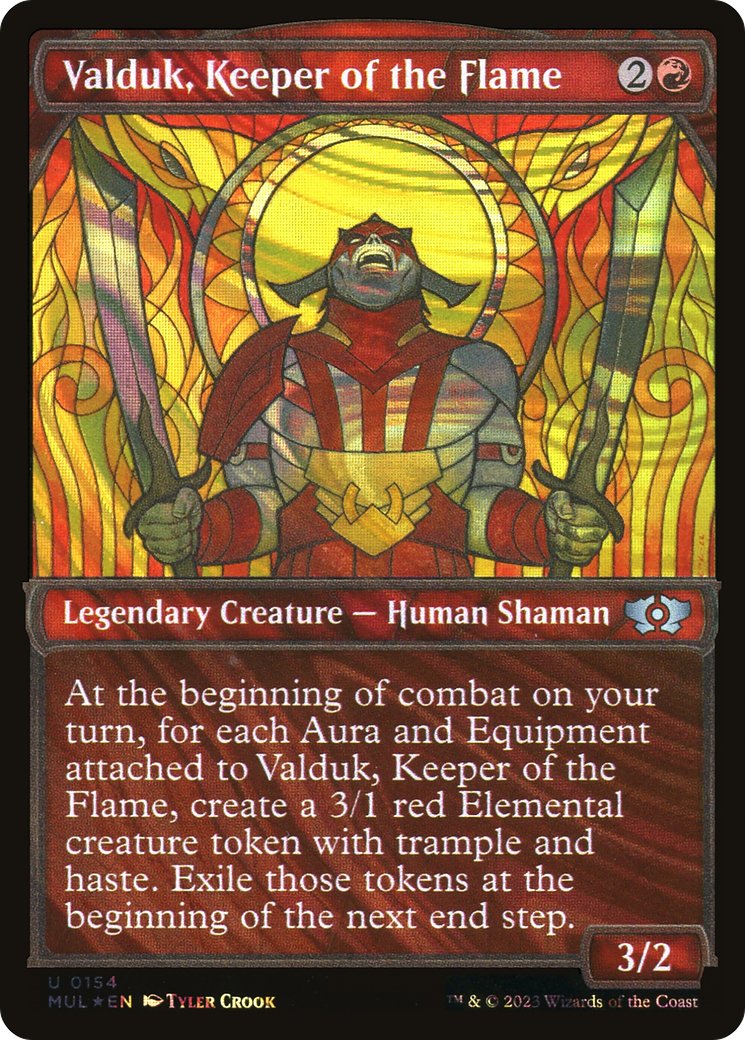 Image of Valduk, Keeper of the Flame (Halo Foil) [Multiverse Legends]