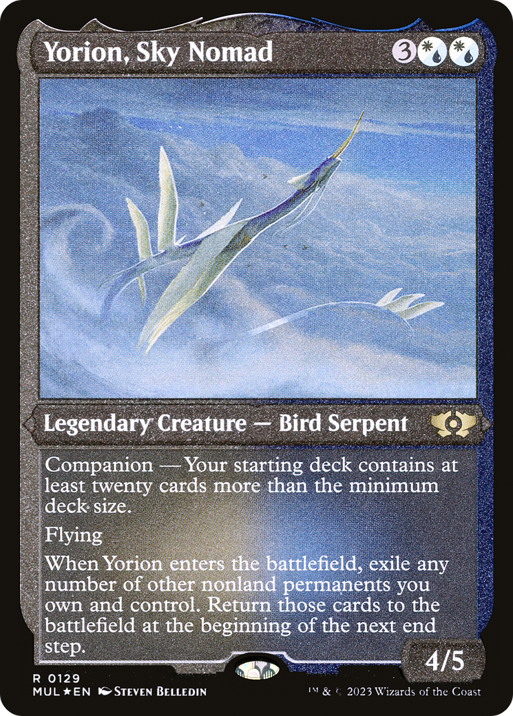 Image of Yorion, Sky Nomad (Foil Etched) [Multiverse Legends]