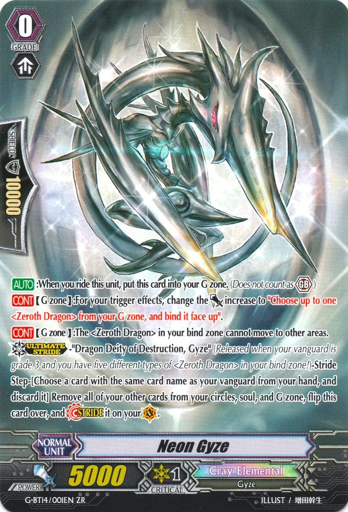 Image of Dragon Deity of Destruction, Gyze // Neon Gyze (G-BT14/001EN) [Divine Dragon Apocrypha]