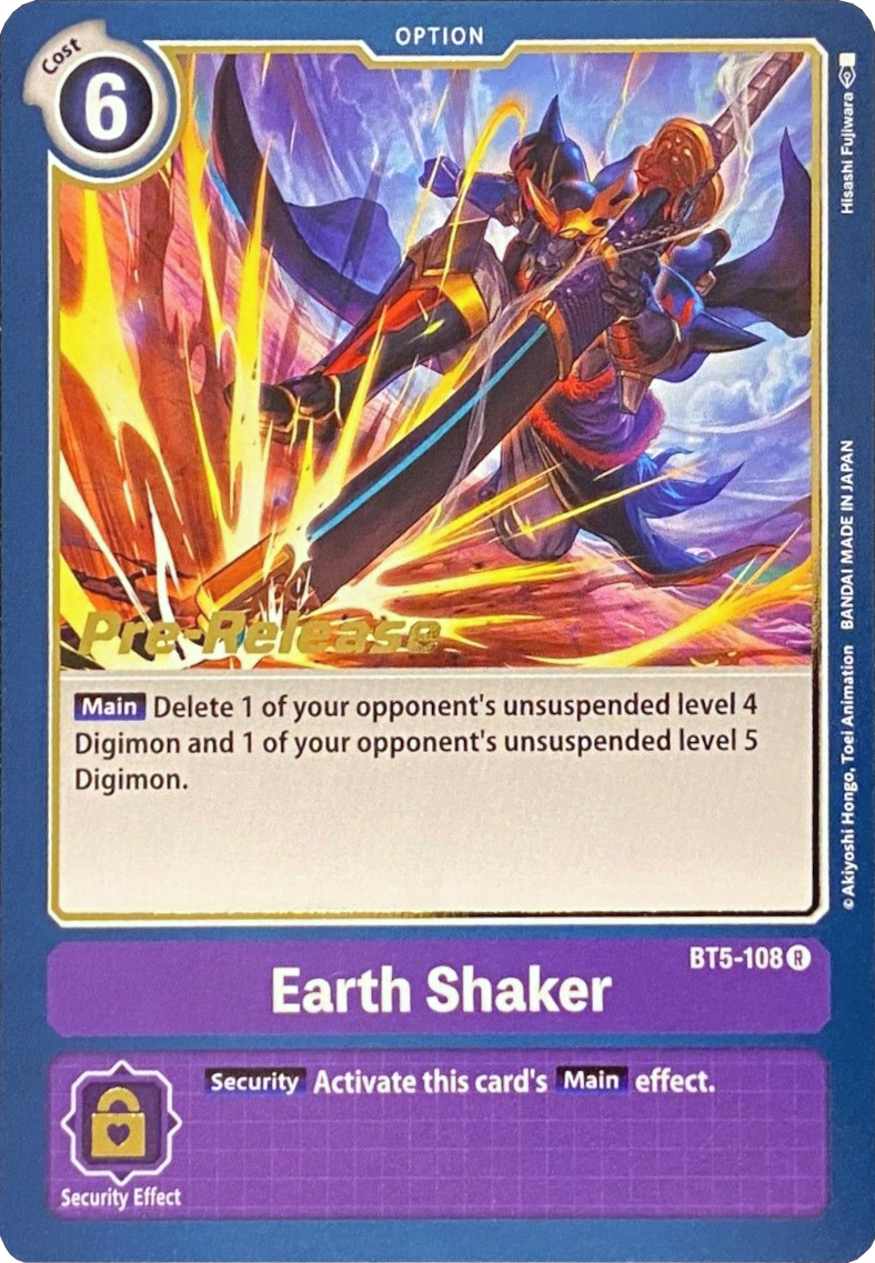 Image of Earth Shaker [BT5-108] [Battle of Omni Pre-Release Promos]