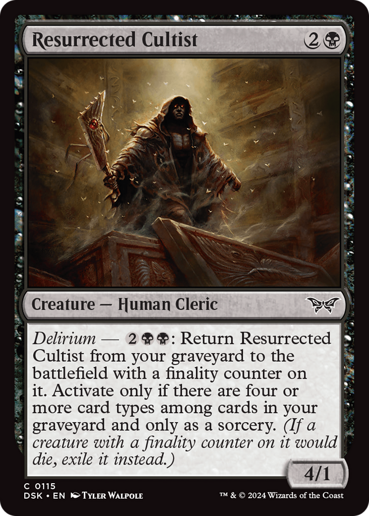 Image of Resurrected Cultist [Duskmourn: House of Horror]