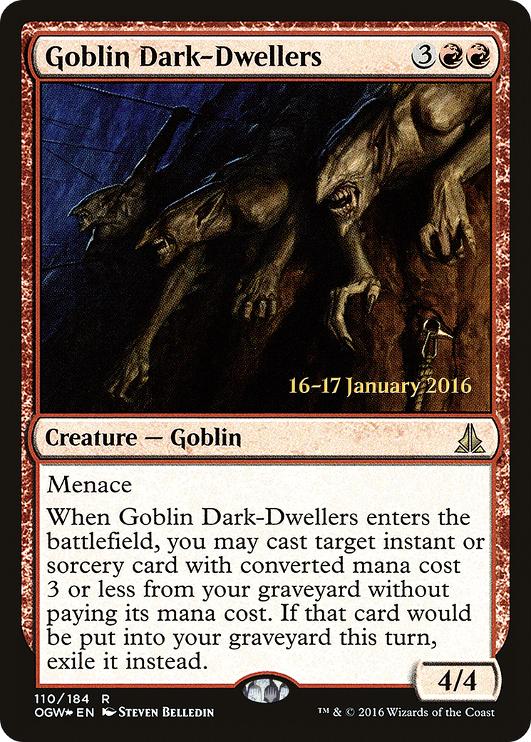 Image of Goblin Dark-Dwellers [Oath of the Gatewatch Prerelease Promos]