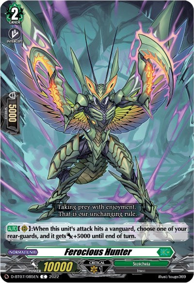 Image of Ferocious Hunter (D-BT07/085EN) [Raging Flames Against Emerald Storm]