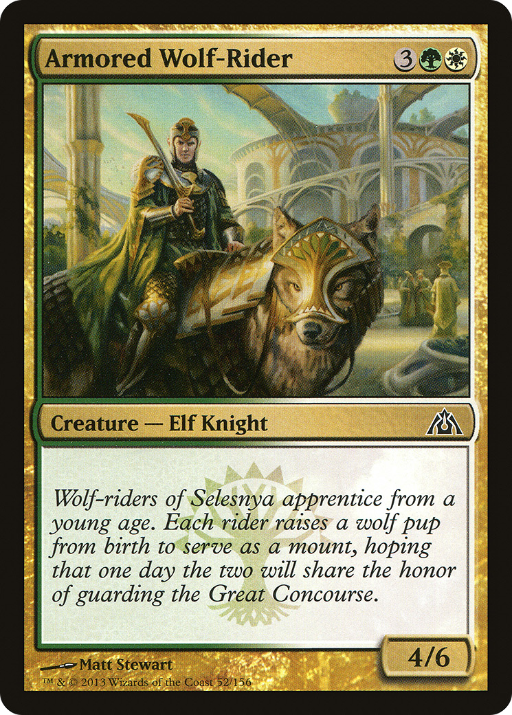Image of Armored Wolf-Rider [Dragon's Maze]