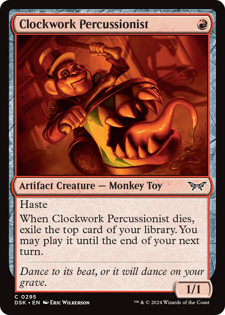 Image of Clockwork Percussionist (0295) [Duskmourn: House of Horror]