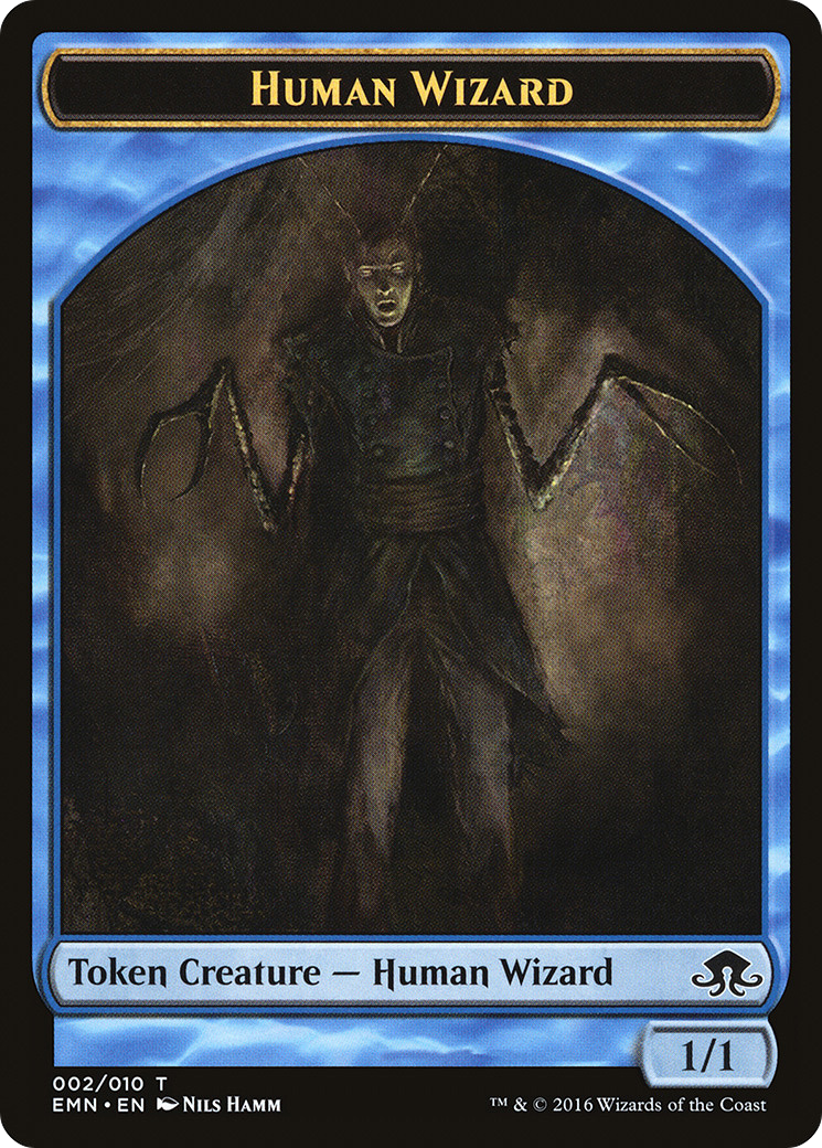 Image of Human Wizard Token [Eldritch Moon Tokens]