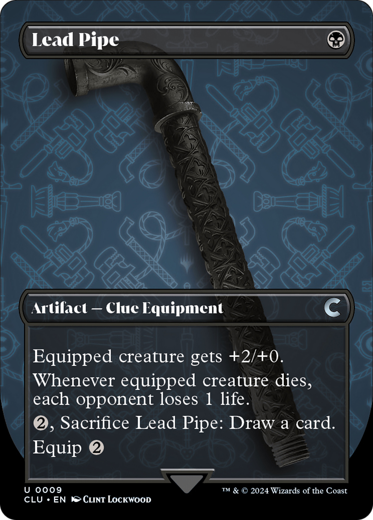 Image of Lead Pipe (Borderless) [Ravnica: Clue Edition]