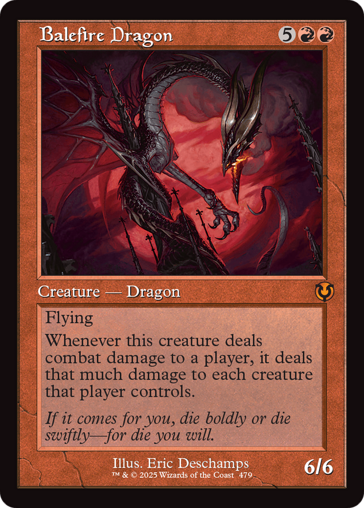 Image of Balefire Dragon (Retro Frame) [Innistrad Remastered]