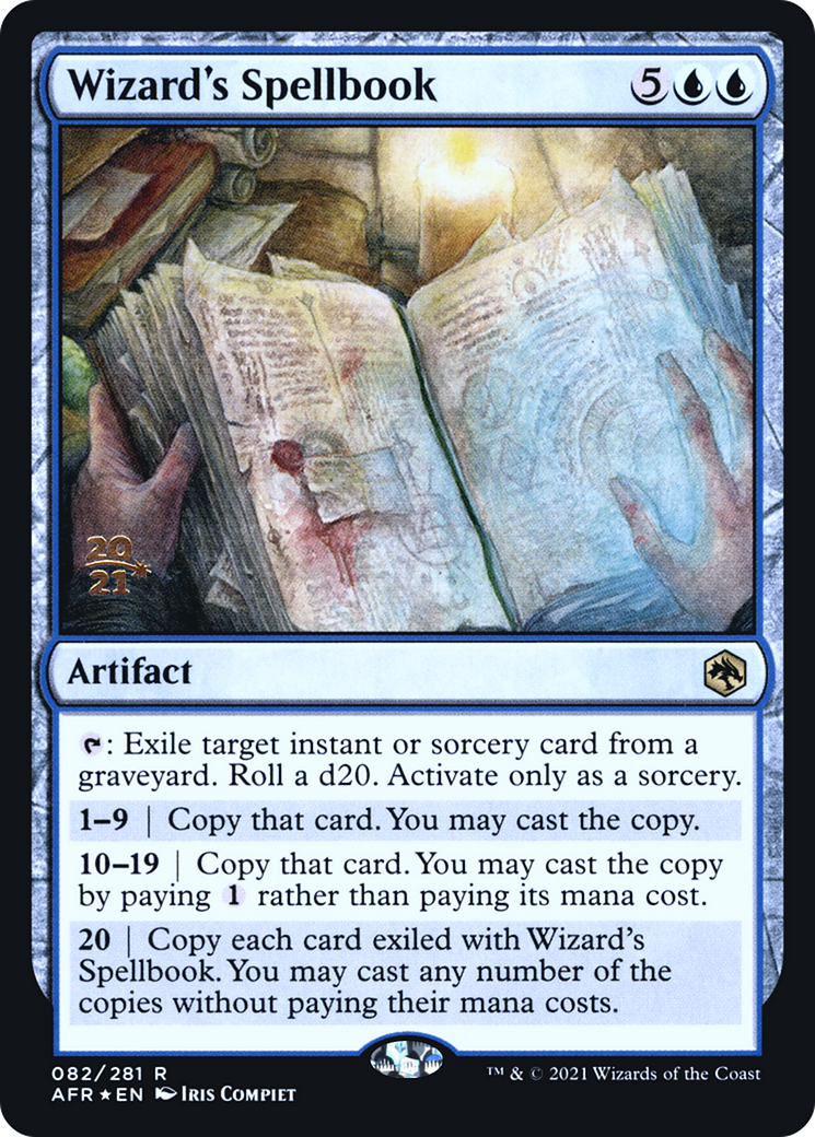 Image of Wizard's Spellbook [Dungeons & Dragons: Adventures in the Forgotten Realms Prerelease Promos]