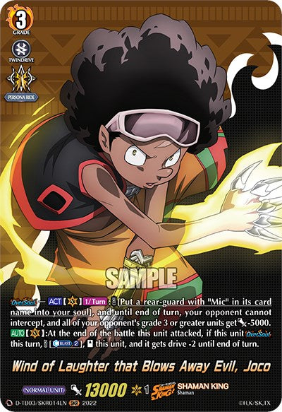 Image of Wind of Laughter that Blows Away Evil, Joco (D-TB03/SKR014EN) [Shaman King]