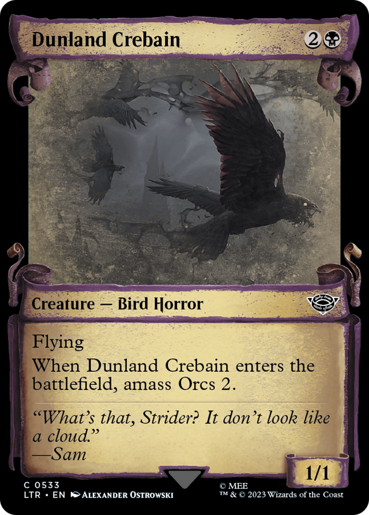Image of Dunland Crebain [The Lord of the Rings: Tales of Middle-Earth Showcase Scrolls]