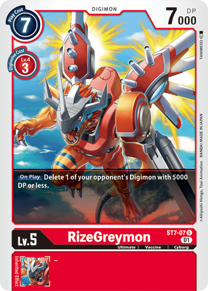 Image of RizeGreymon [ST7-07] [Starter Deck: Gallantmon]