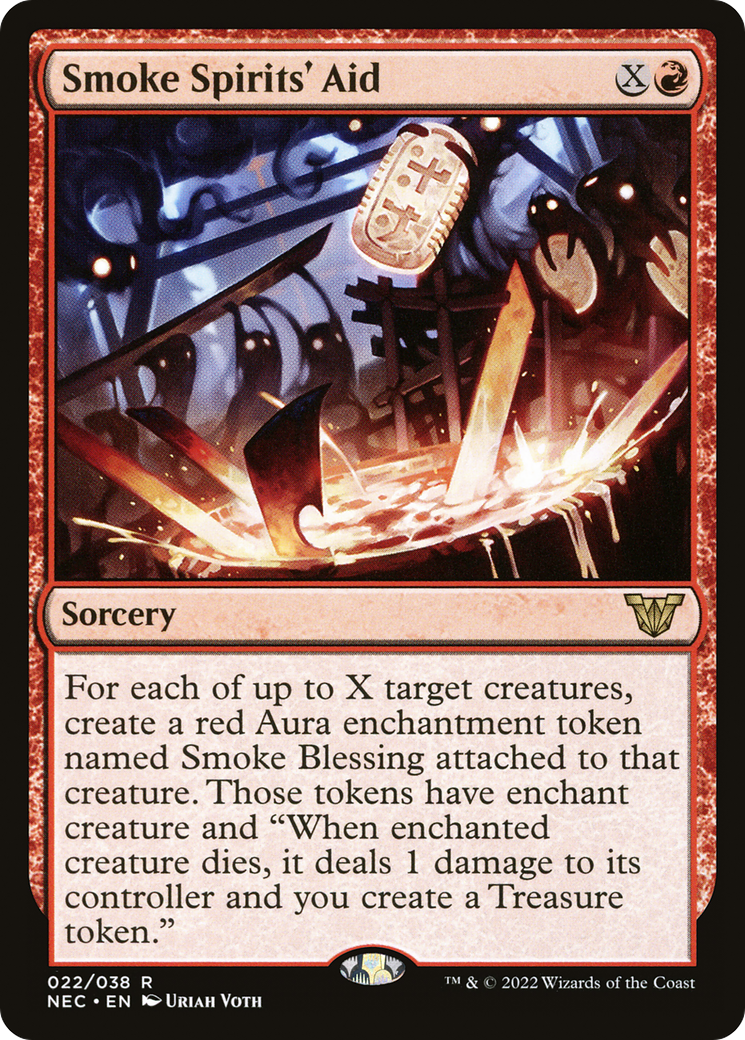 Image of Smoke Spirits' Aid [Kamigawa: Neon Dynasty Commander]
