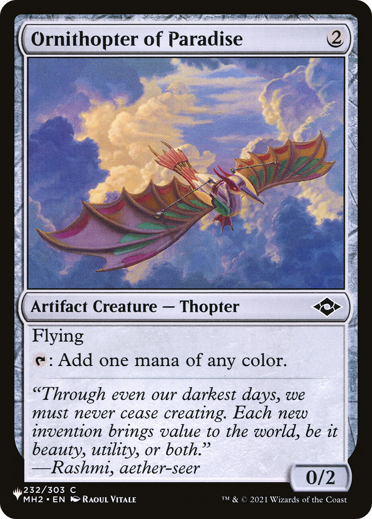 Image of Ornithopter of Paradise [The List]